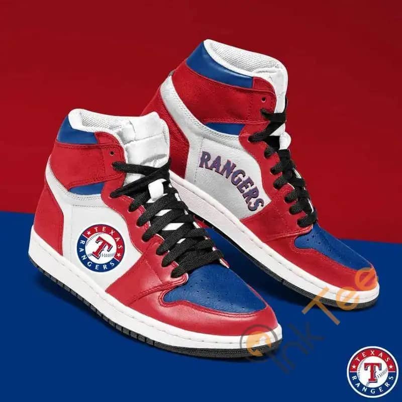Texas Rangers Mlb Texas Rangers Custom Sneakers It2938 Air Jordan Shoes