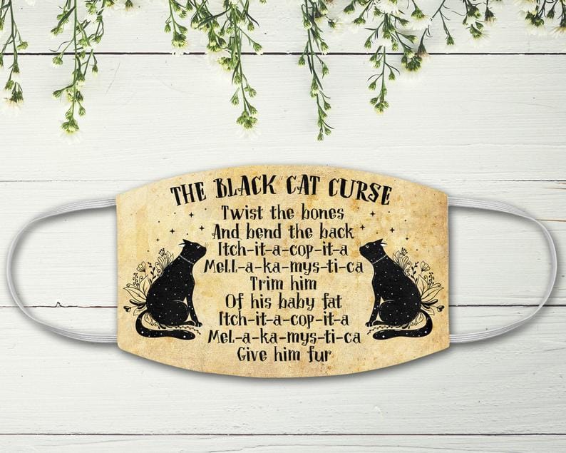 Thackery Binx Spell Black Cat Nurse Hocus Pocus Halloween Witches Funny For Nurses Face Mask