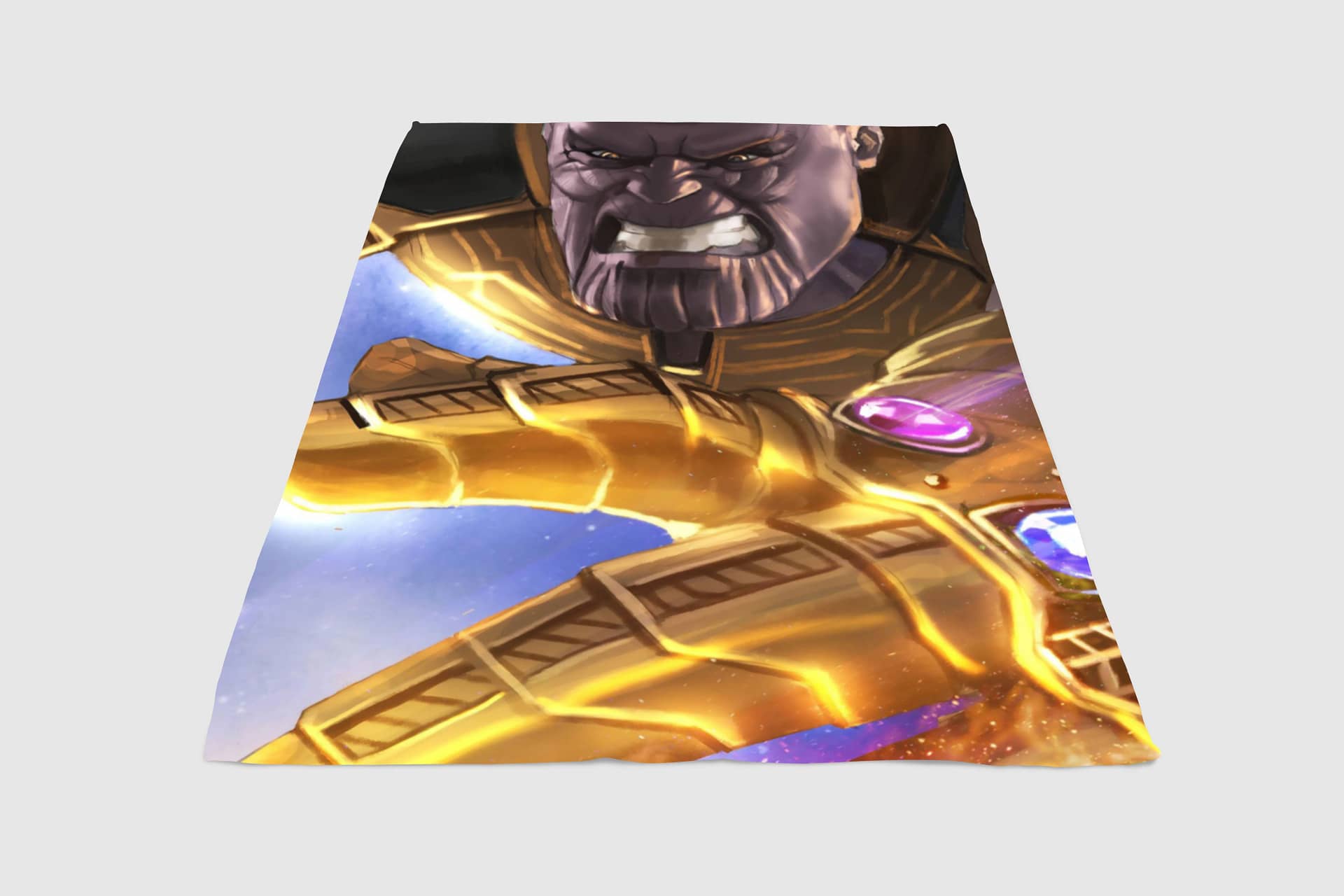 Thanos And Stone Fleece Blanket