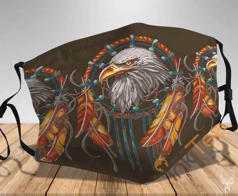 The Eagle Native American With Feathers Handmade Anti Droplet Filter Cotton Face Mask