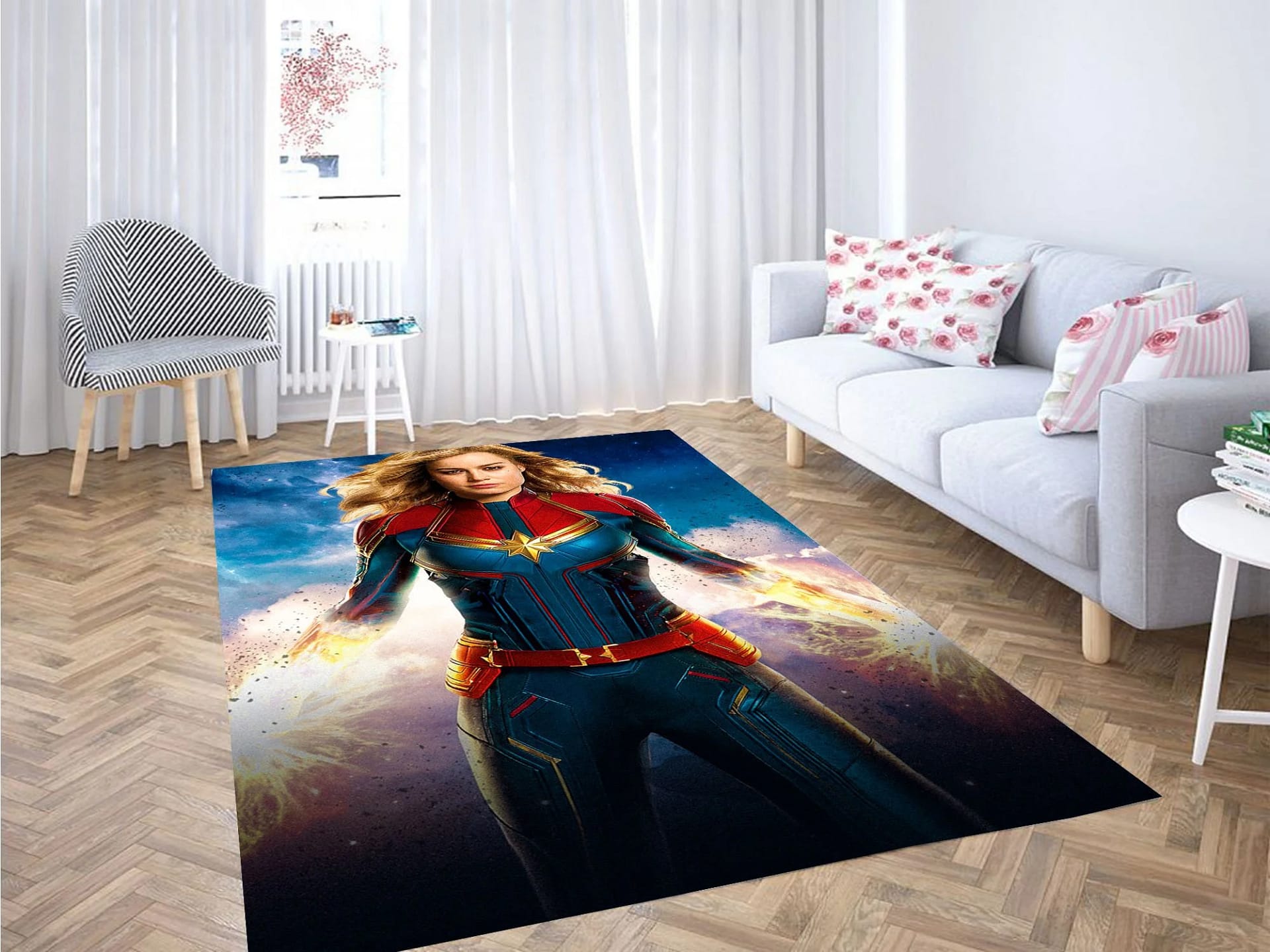 The Great Of Captain Marvel Carpet Rug