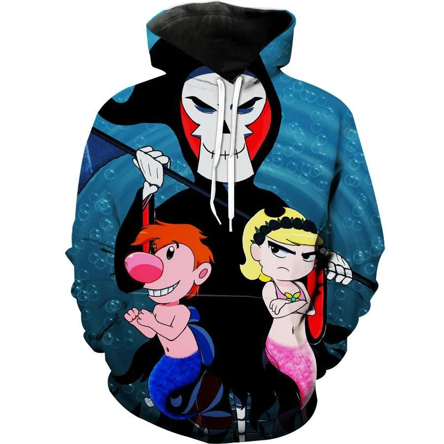 The Grim Adventures Of Billy & Mandy Cartoon Pullover 3D Hoodie - Inktee  Store