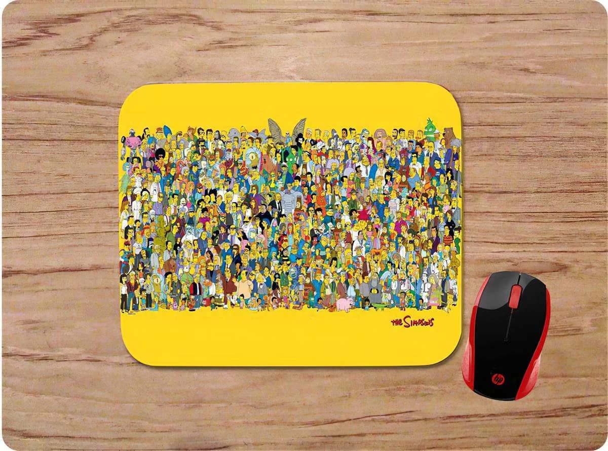 The Simpsons Characters Collage Mouse Pads