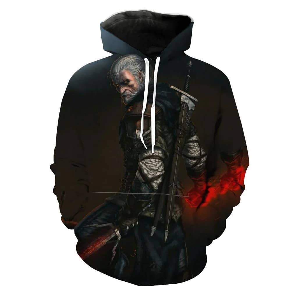 The Wolf Geralt Epic Witcher Hoodie 3D