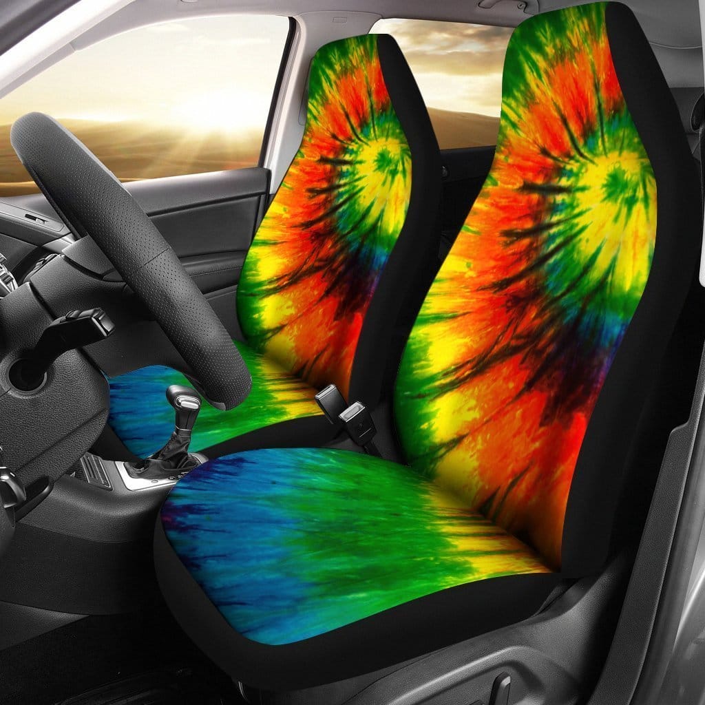 Tie Dye Theme Car Seat Covers