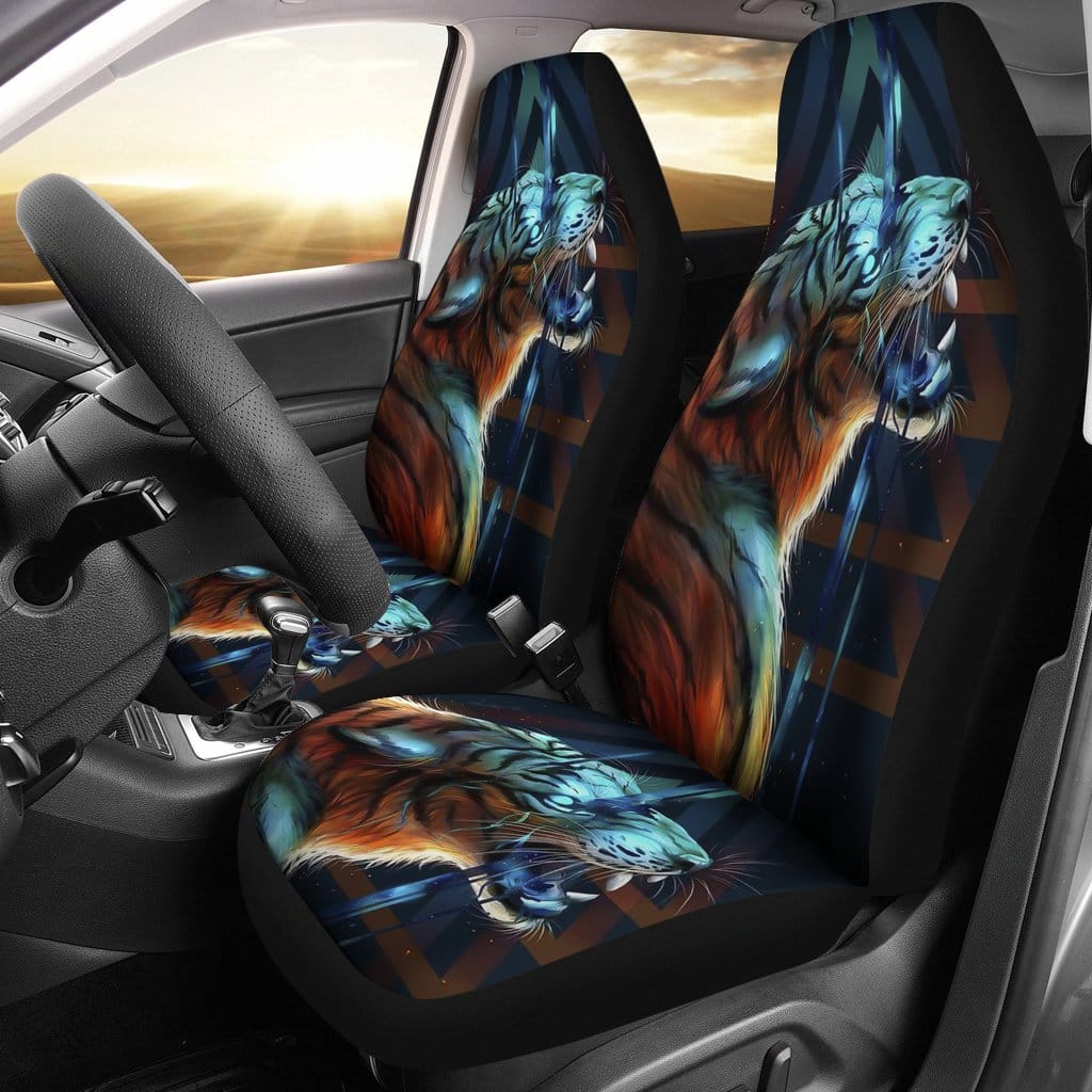 Tiger Art Design Animals Fantasy Car Seat Covers