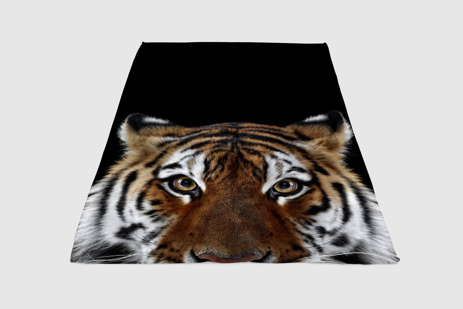 Tiger Head Fleece Blanket