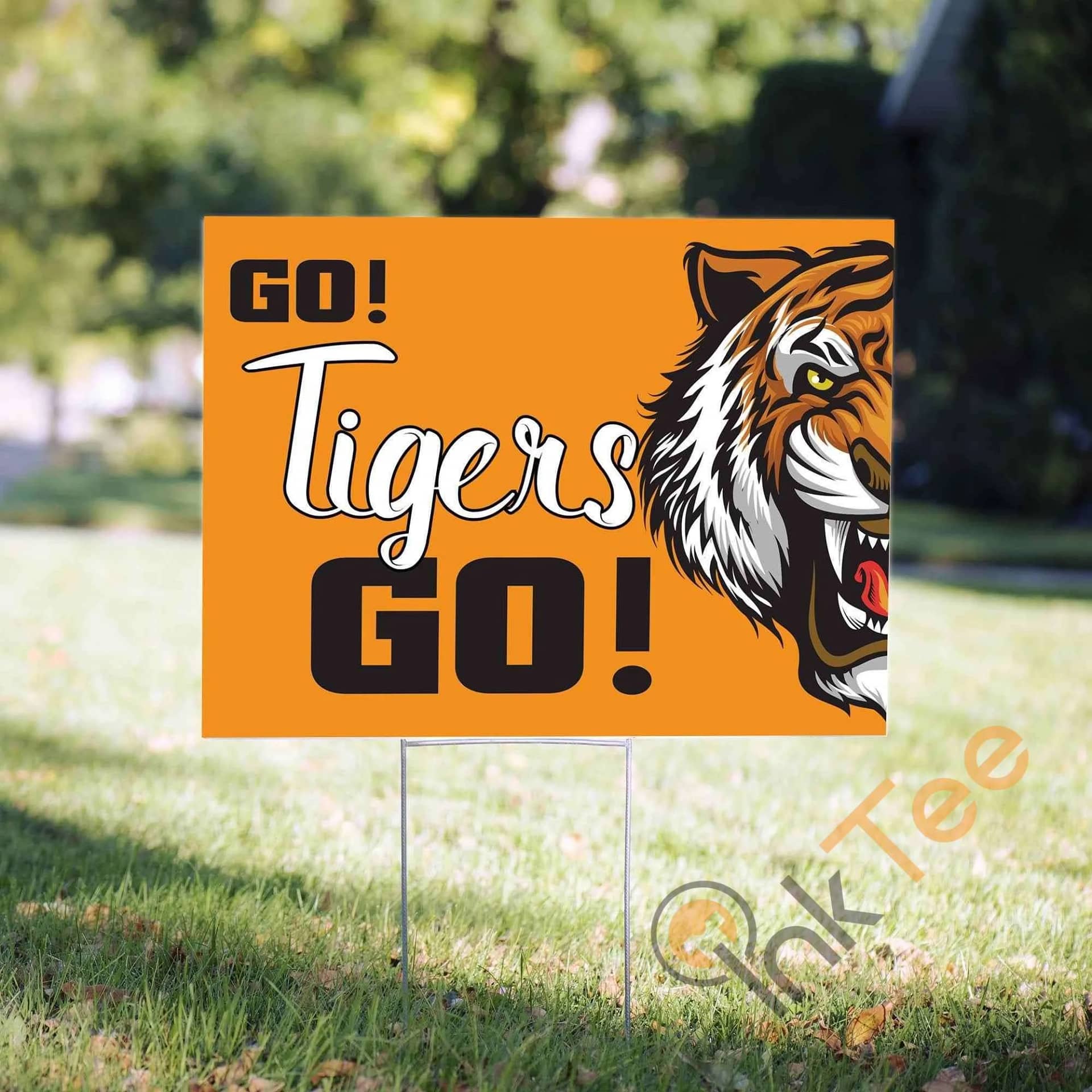 Tigers Sports Mascot Yard Sign