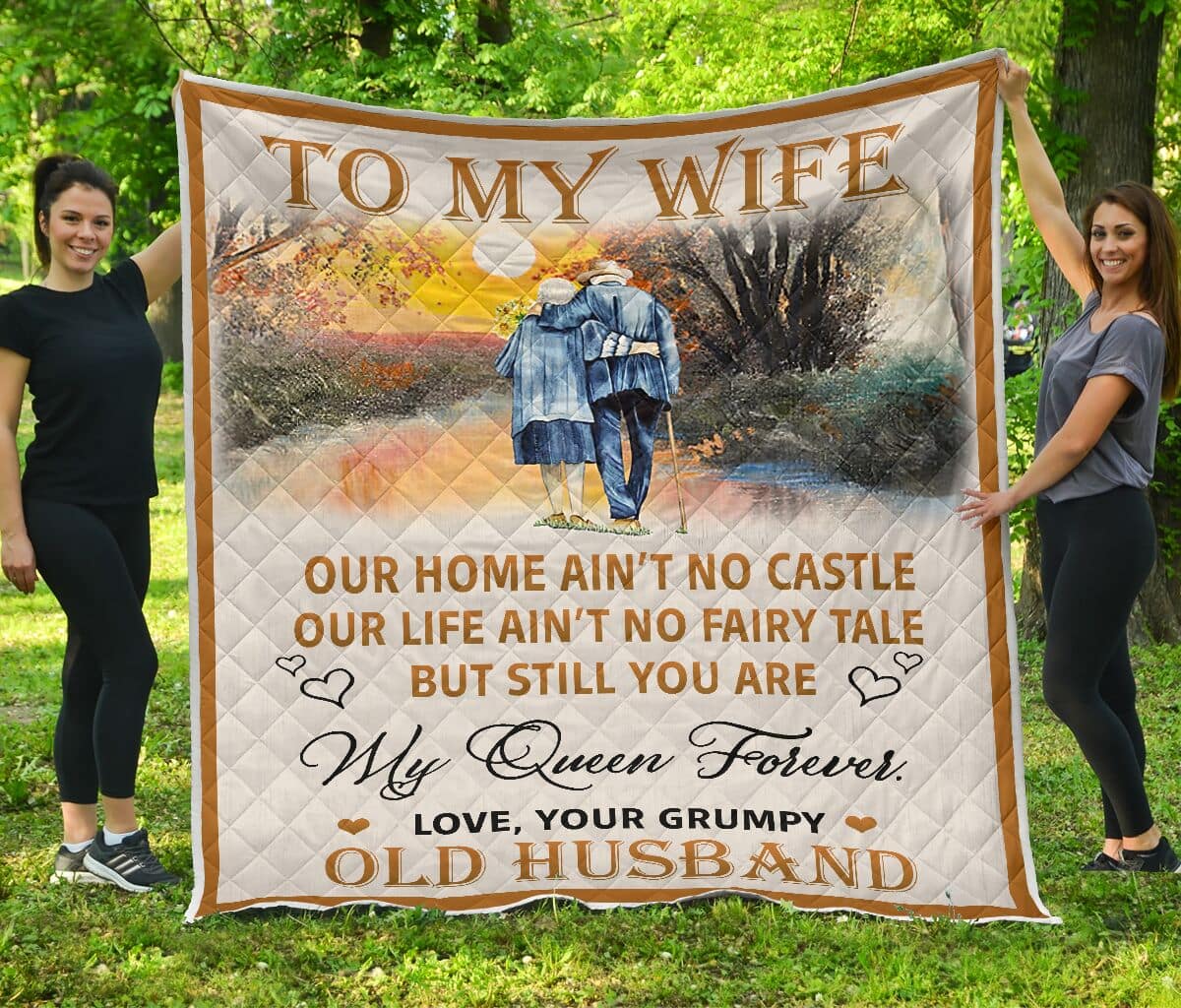 To My Wife - Old Husband Quilt