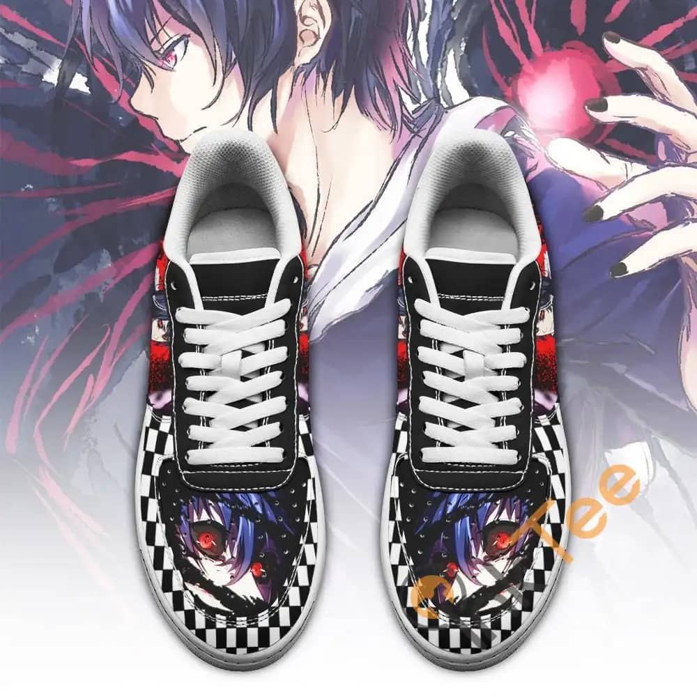 Tokyo Ghoul Ayato Custom Checkerboard Anime Amazon Nike Air Force Shoes