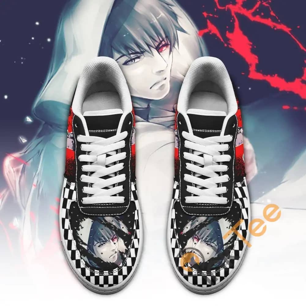 Tokyo Ghoul Koutarou Custom Checkerboard Anime Amazon Nike Air Force Shoes