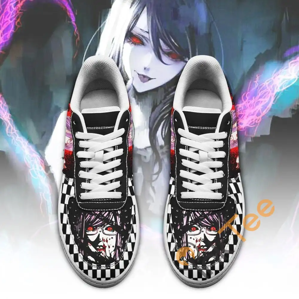 Tokyo Ghoul Rize Custom Checkerboard Anime Amazon Nike Air Force Shoes