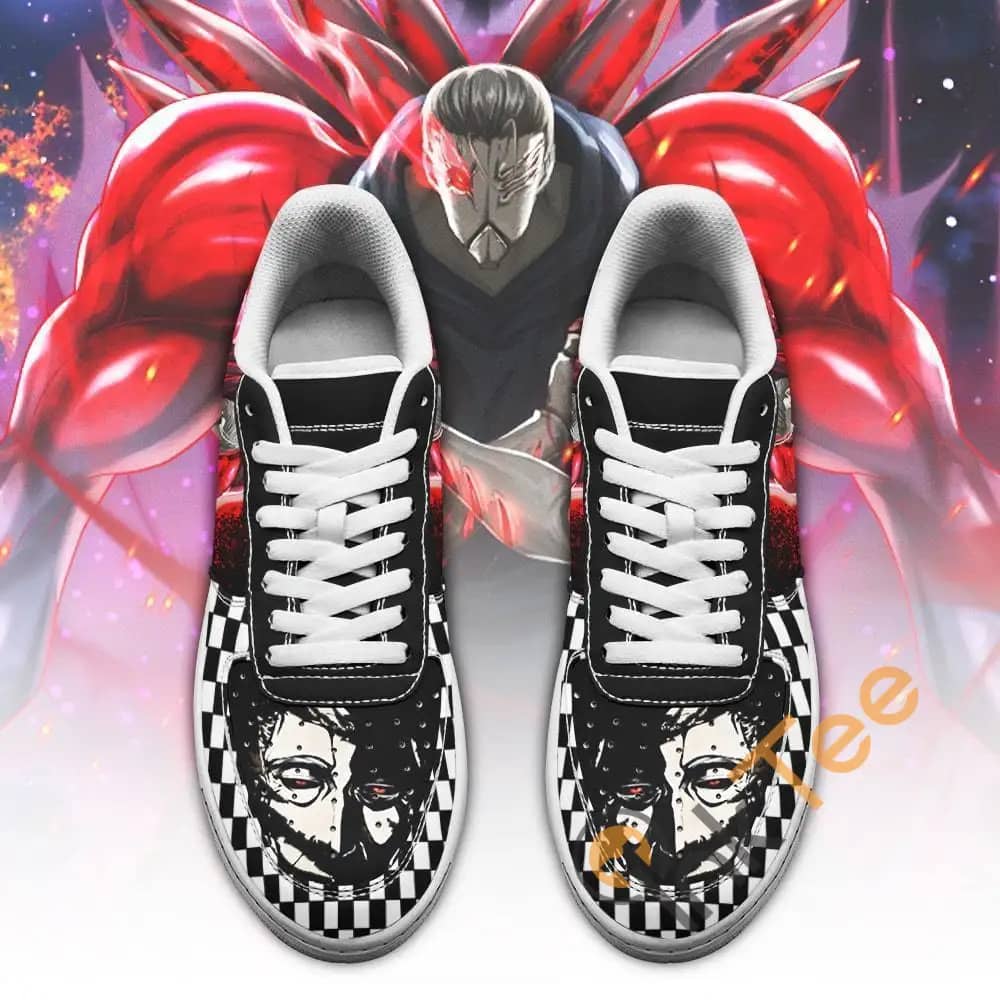 Tokyo Ghoul Yoshimura Custom Checkerboard Anime Amazon Nike Air Force Shoes