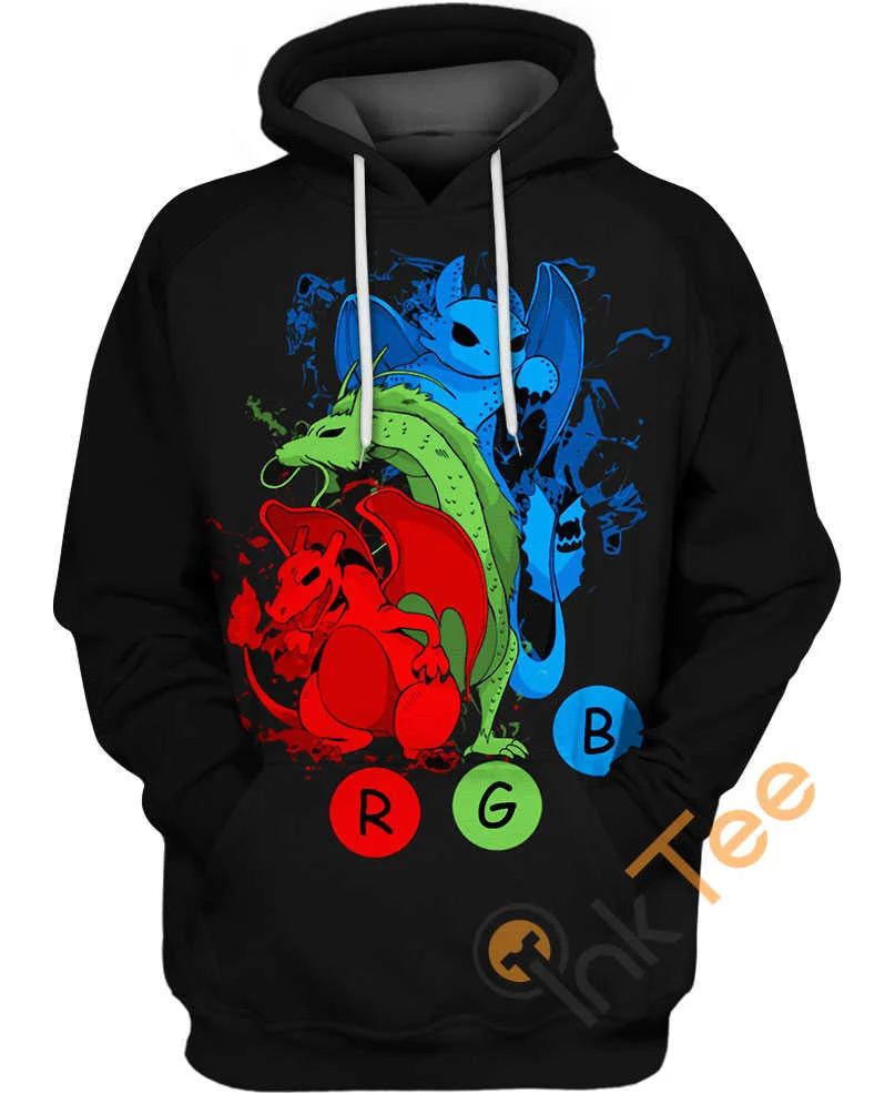 Toothless Haku And Charizard Amazon Best Selling Hoodie 3D