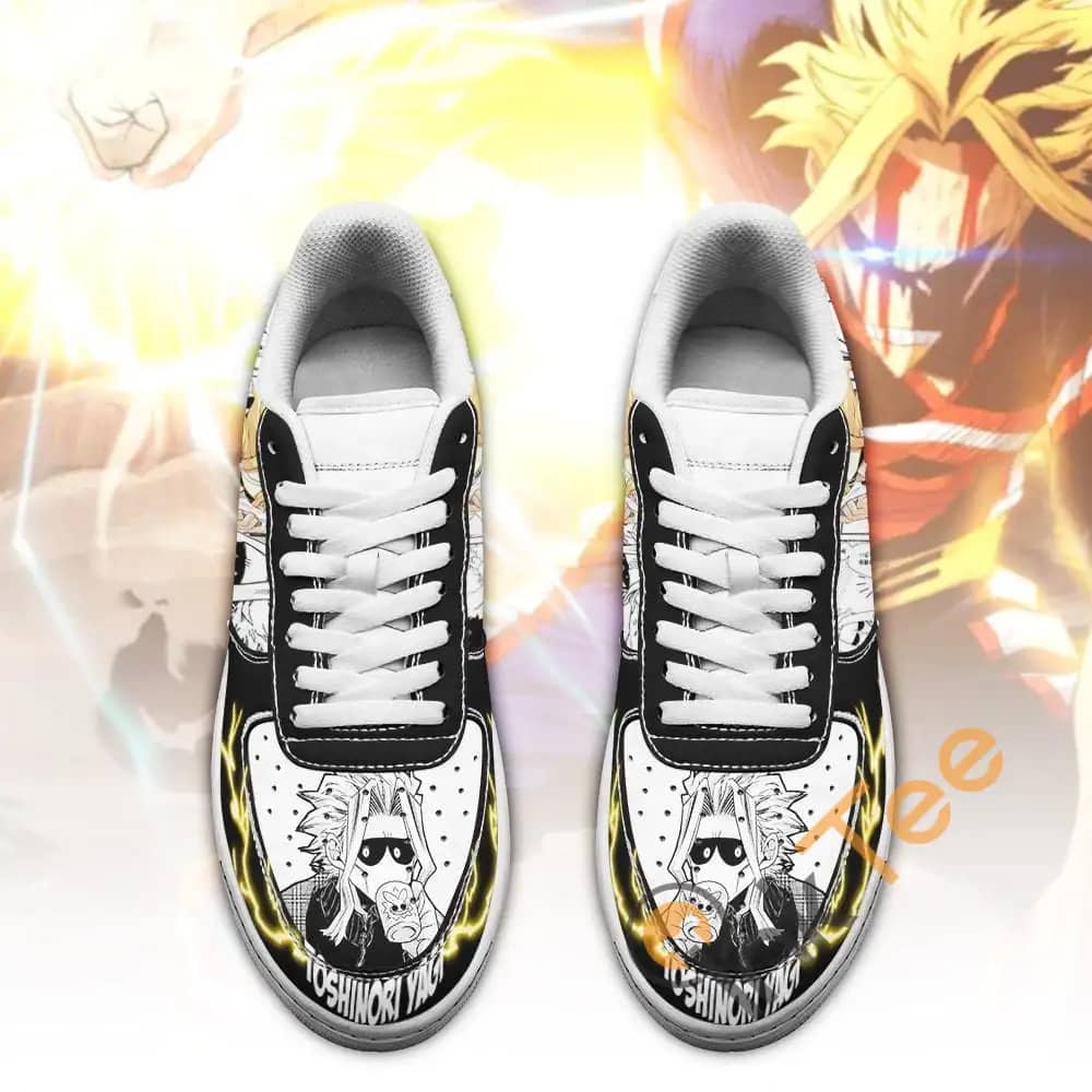 Toshinori Yagi Custom My Hero Academia Anime Fan Gift Amazon Nike Air Force Shoes