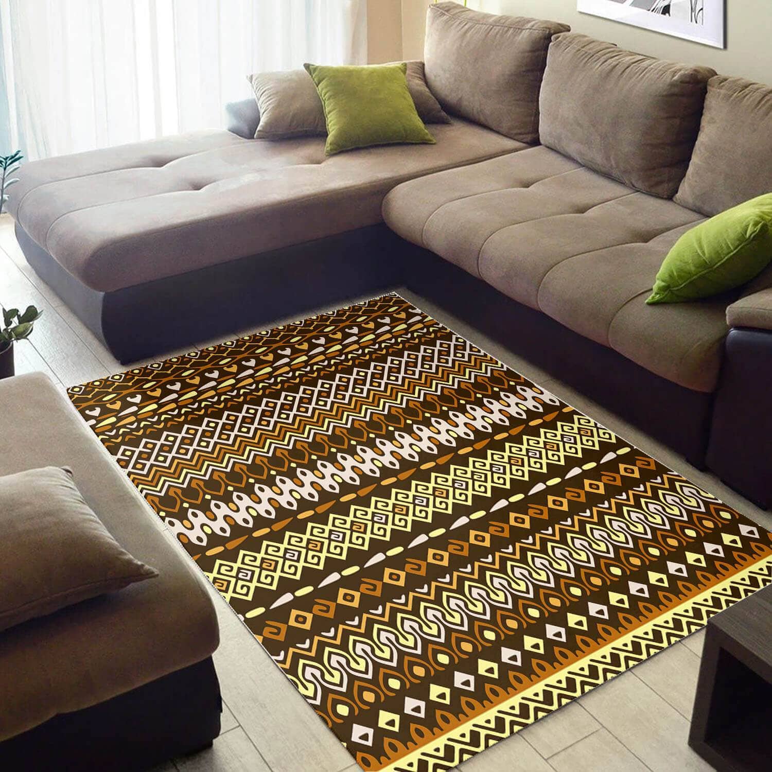 Trendy African American Attractive Afrocentric Art Themed Carpet Home Rug