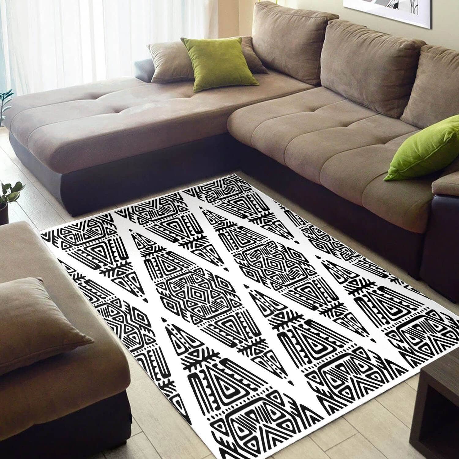 Trendy African Attractive Afro American Afrocentric Art Large Carpet Living Room Rug