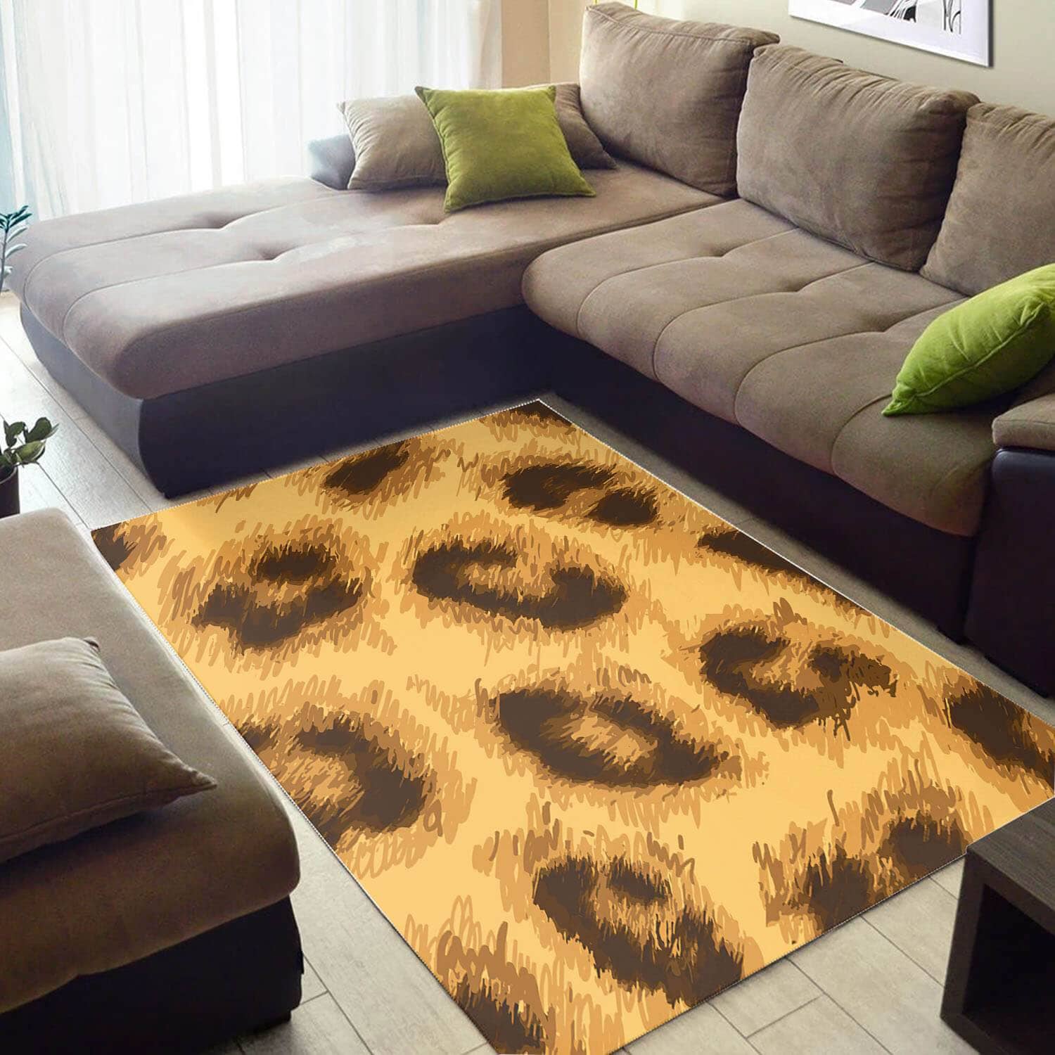 Trendy African Attractive Afrocentric Art Carpet House Rug