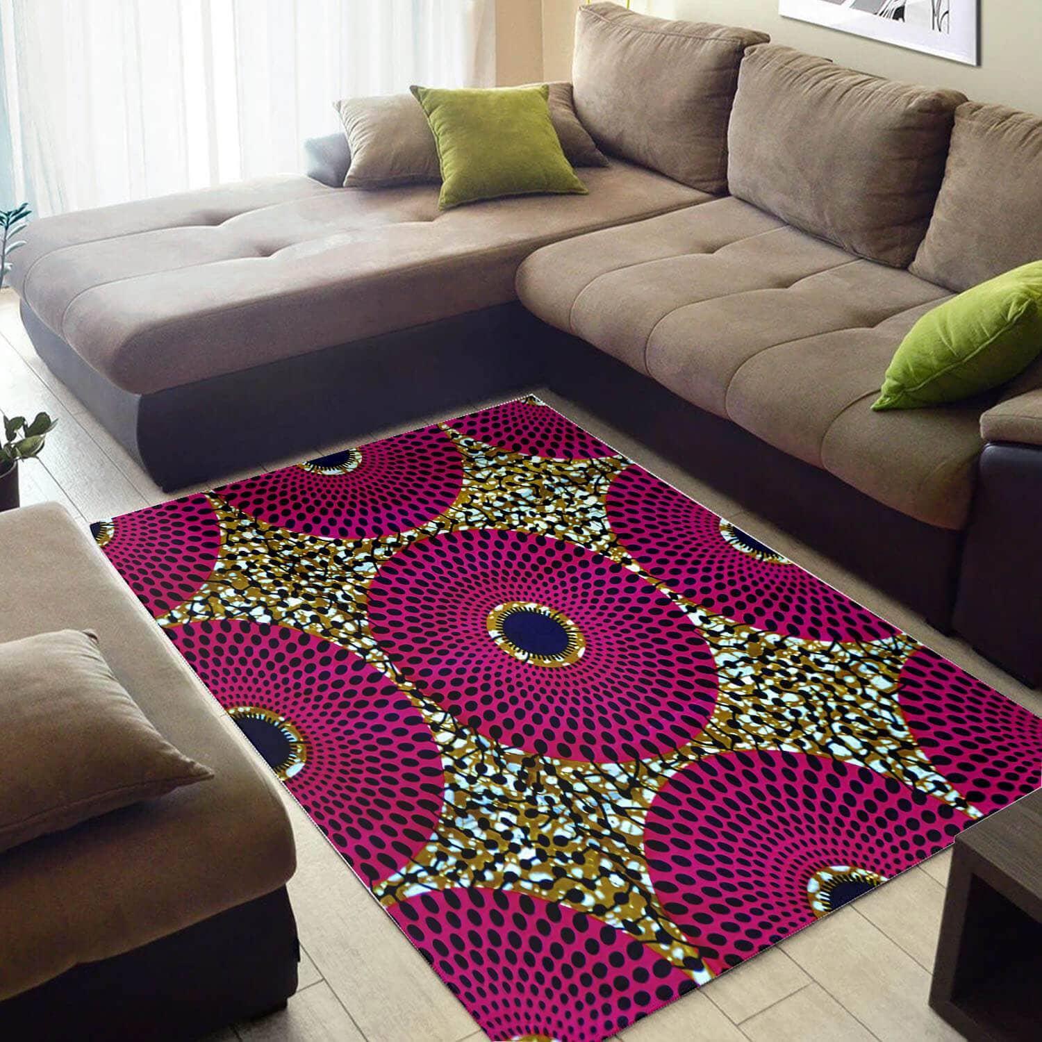 Trendy African Attractive Black History Month Afrocentric Art Carpet Inspired Home Rug