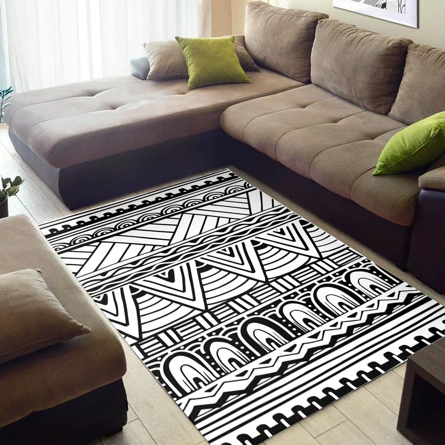 Trendy African Beautiful Black History Month Ethnic Seamless Pattern Style Carpet Living Room Rug