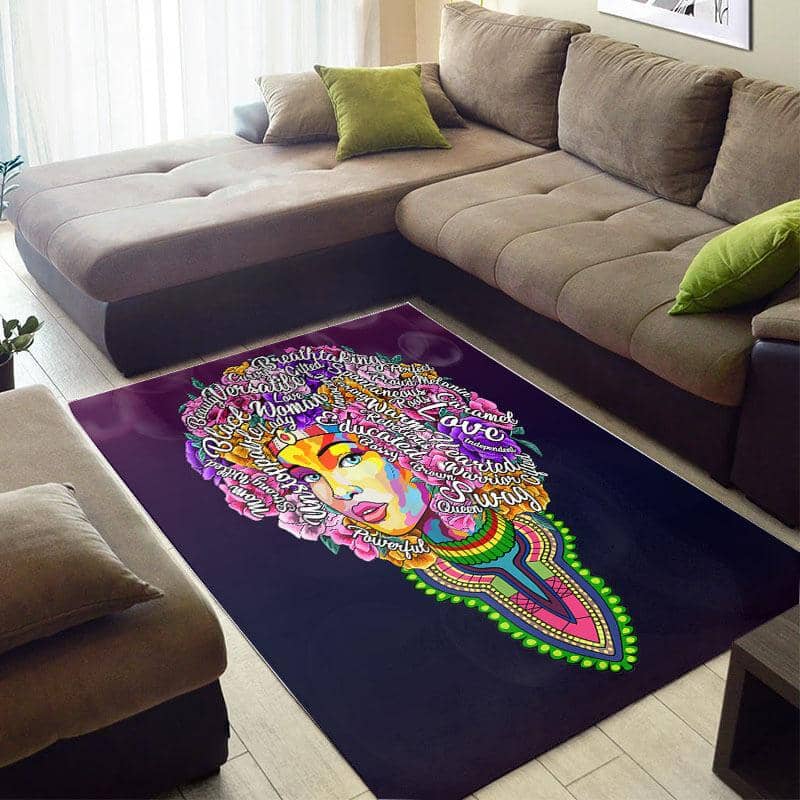 Trendy African Beautiful Themed Queen Design Floor Living Room Rug