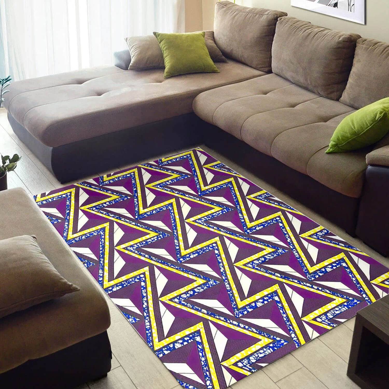 Trendy African Cute Black History Month Afrocentric Pattern Art Large Carpet Living Room Rug
