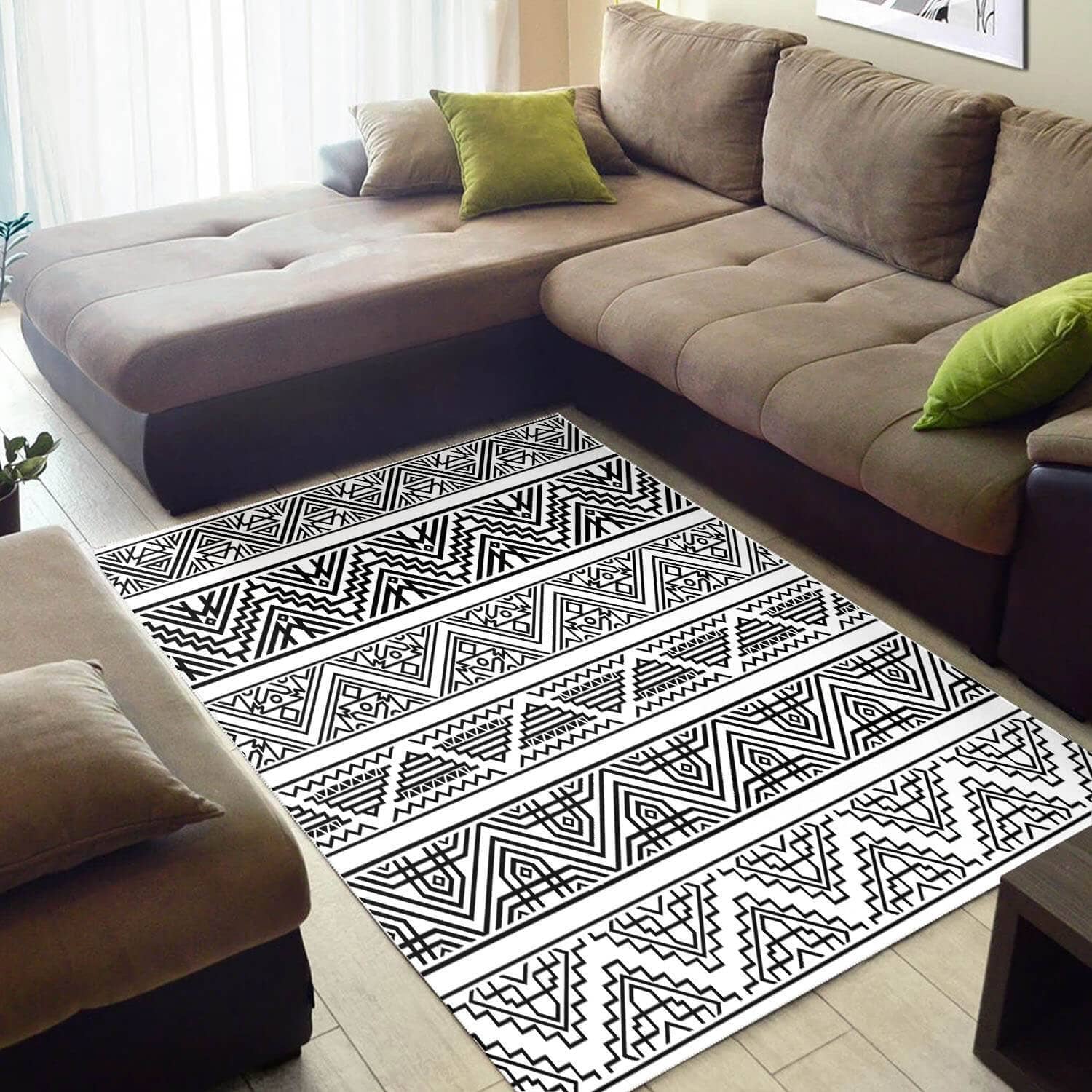 Trendy African Nice Black History Month Afrocentric Pattern Art Themed Carpet House Rug