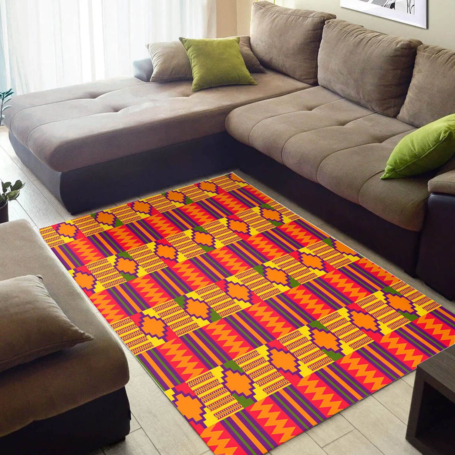 Trendy African Perfect Print Afrocentric Art Design Floor Carpet Style Rug