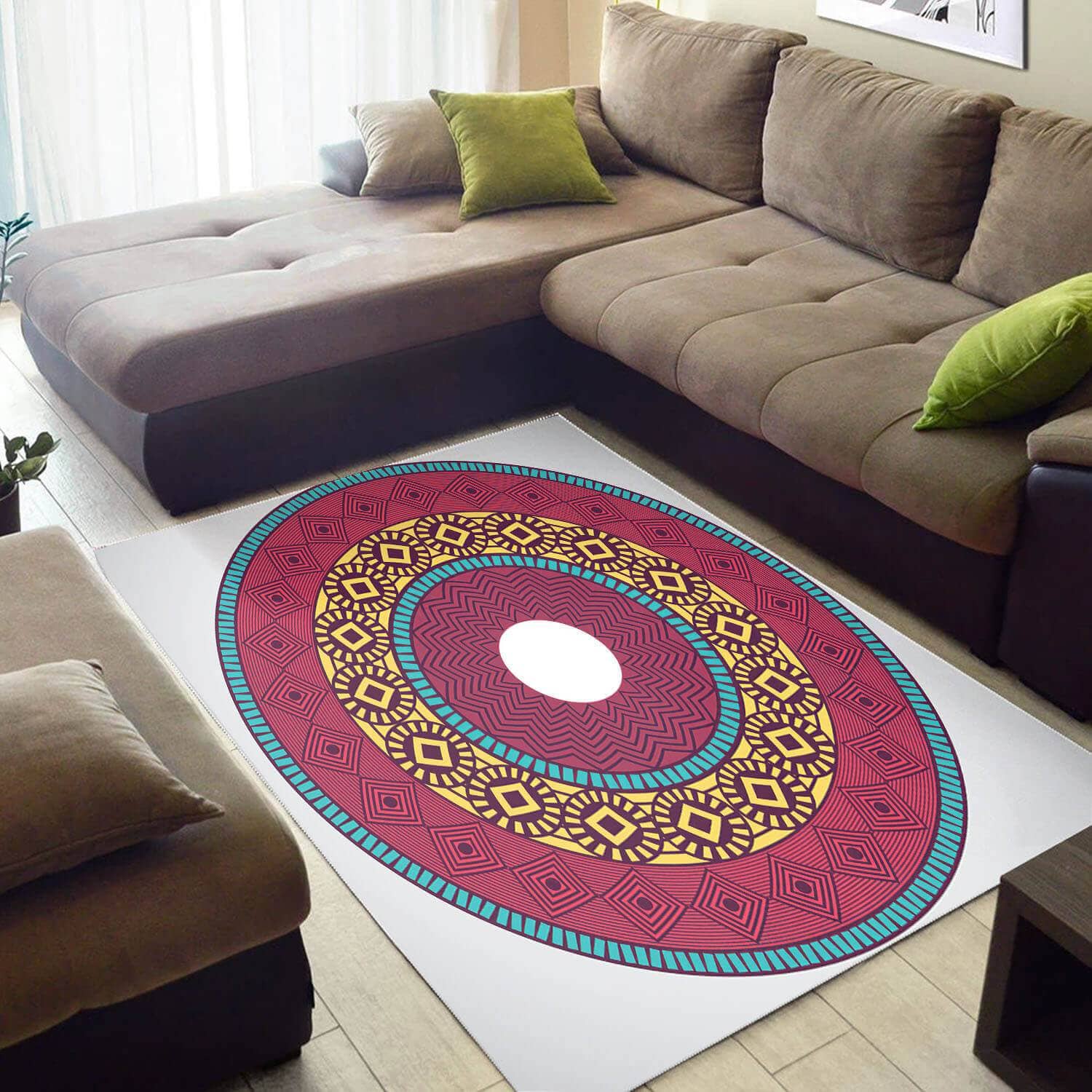 Trendy African Style Adorable Natural Hair Seamless Pattern Design Floor Inspired Living Room Rug