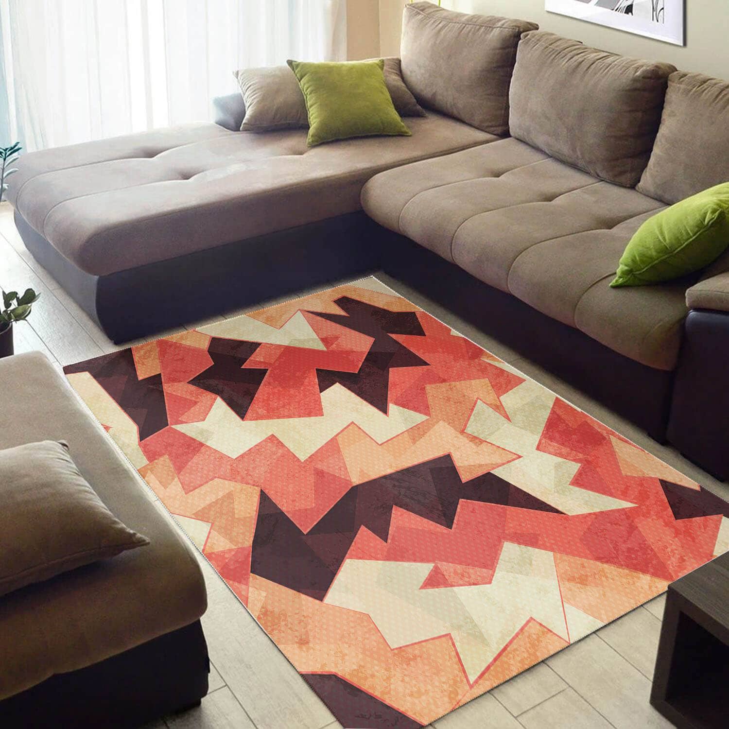 Trendy African Style Amazing American Art Seamless Pattern Large Carpet Inspired Home Rug
