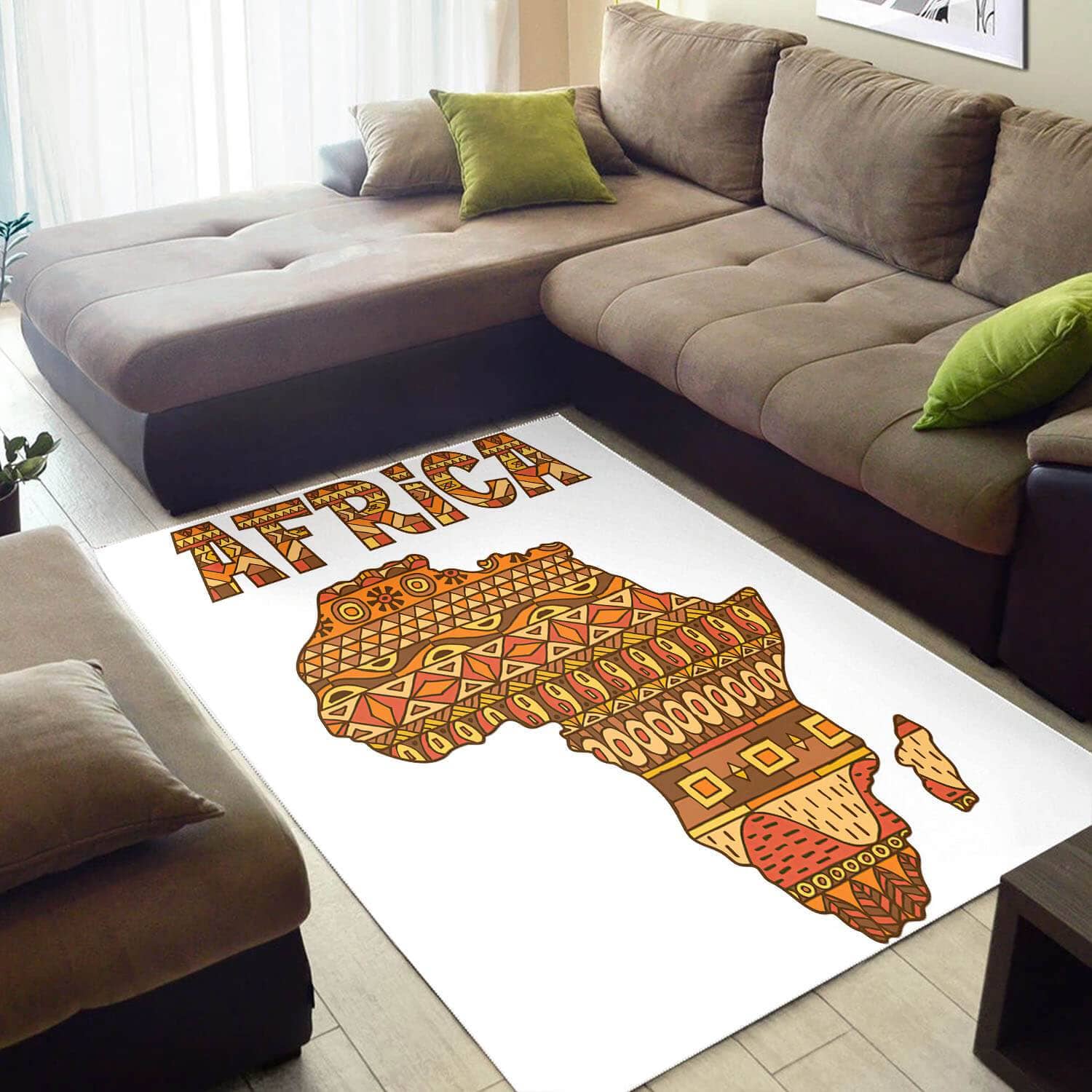 Trendy African Style Amazing Black History Month Afrocentric Pattern Art Design Floor Carpet House Rug