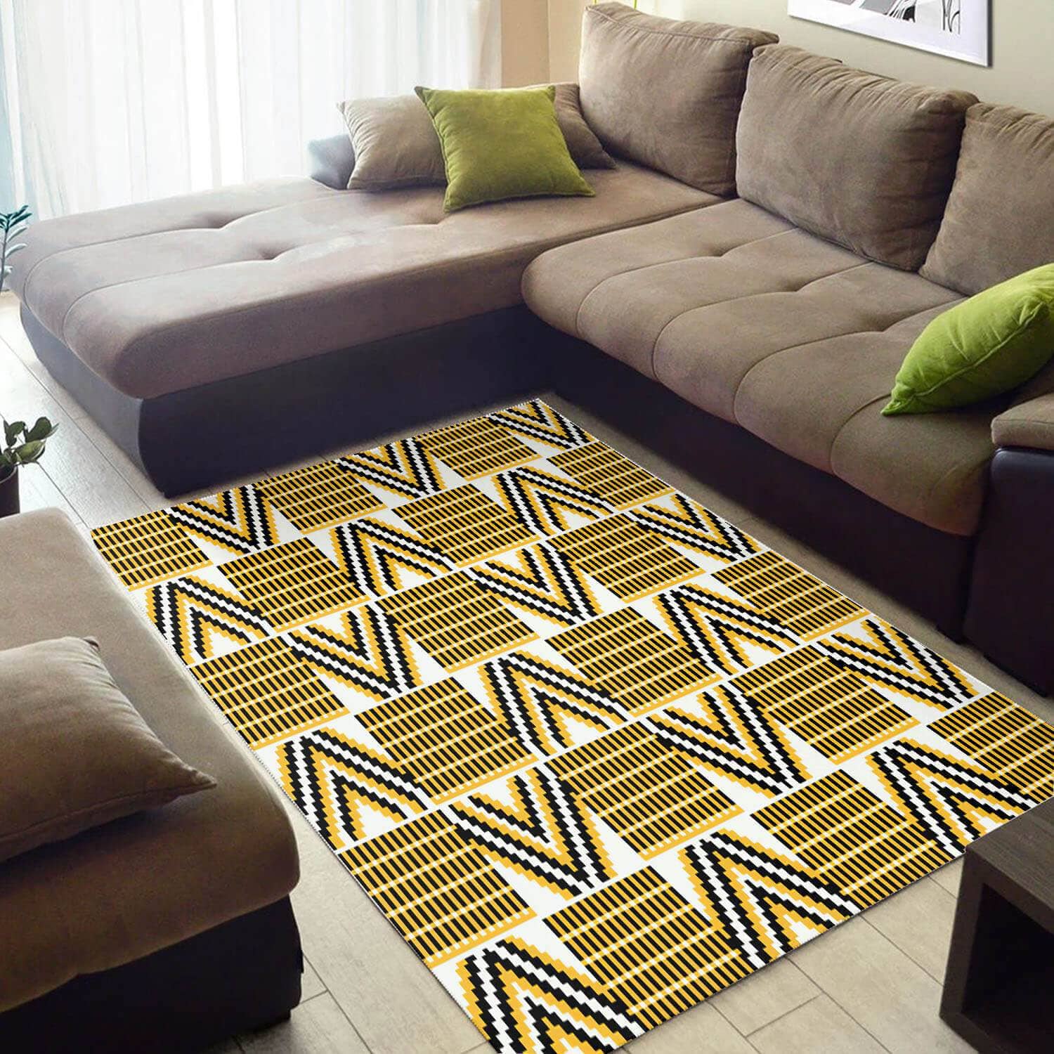 Trendy African Style Attractive Seamless Pattern Large Carpet Inspired Home Rug