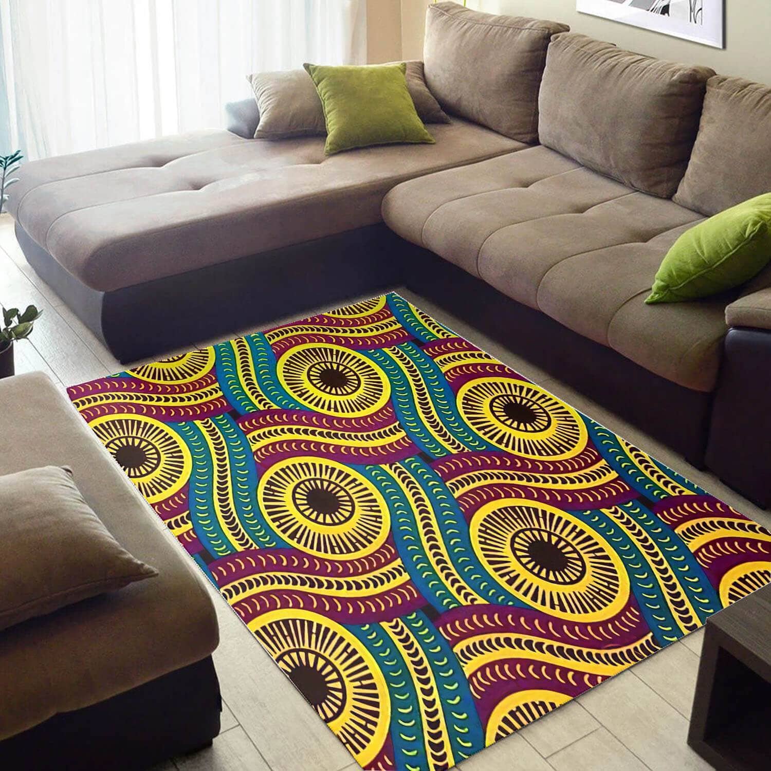 Trendy African Style Beautiful American Black Art Afrocentric Carpet Rug