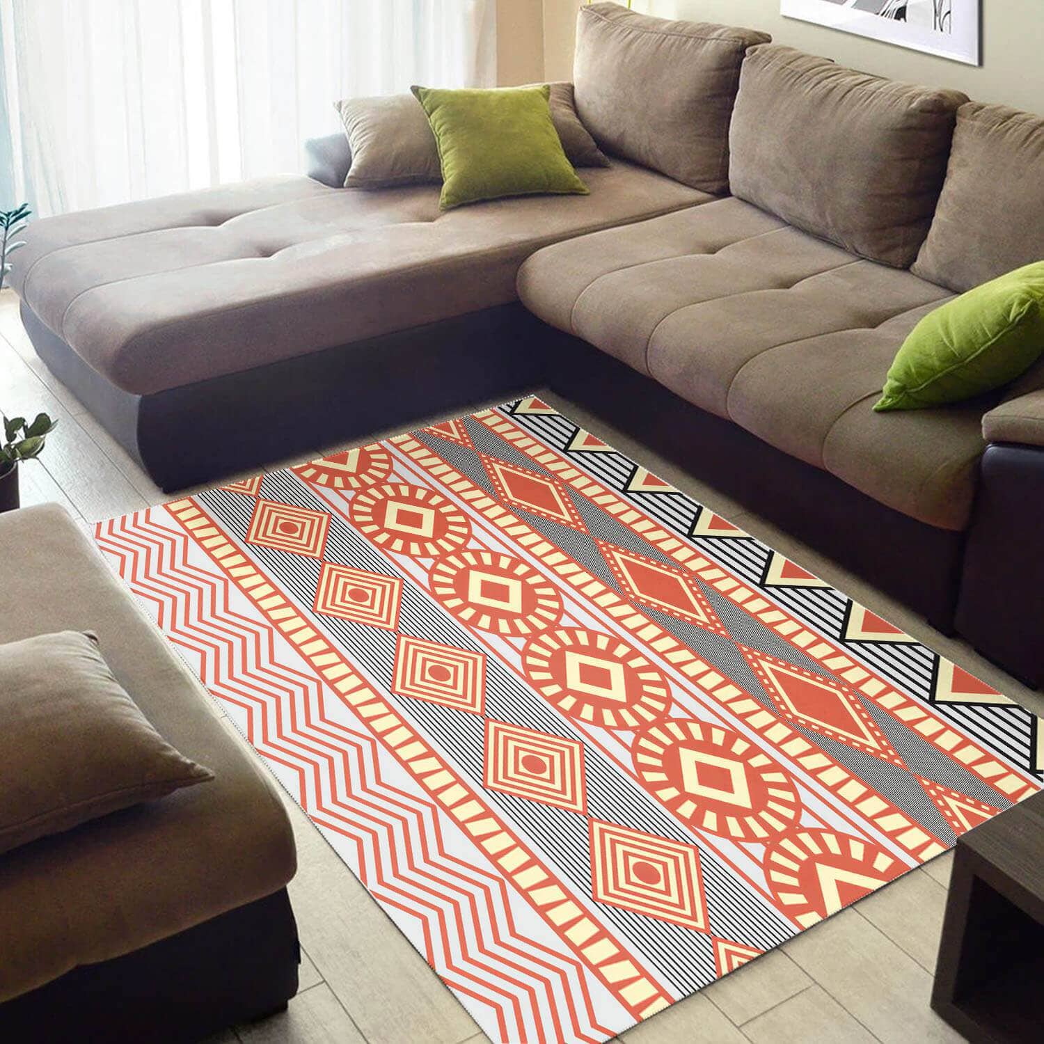 Trendy African Unique Print Seamless Pattern Large Carpet Style Rug