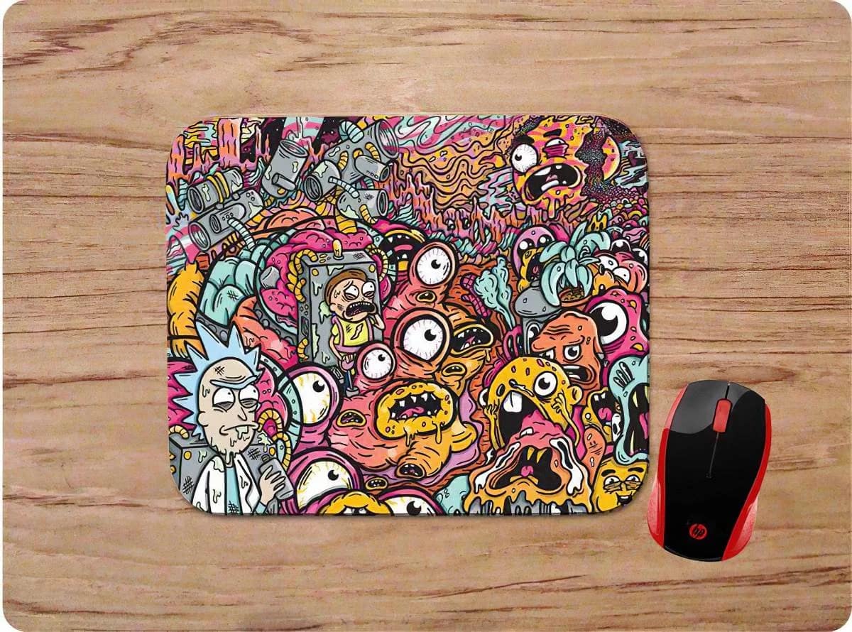 Trippy Rick &Amp; Morty Scary Monsters Mouse Pads