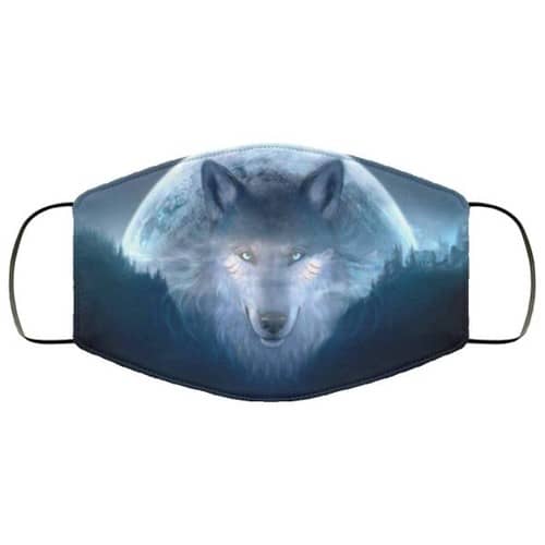 Trippy Wolf Washable No4748 Face Mask