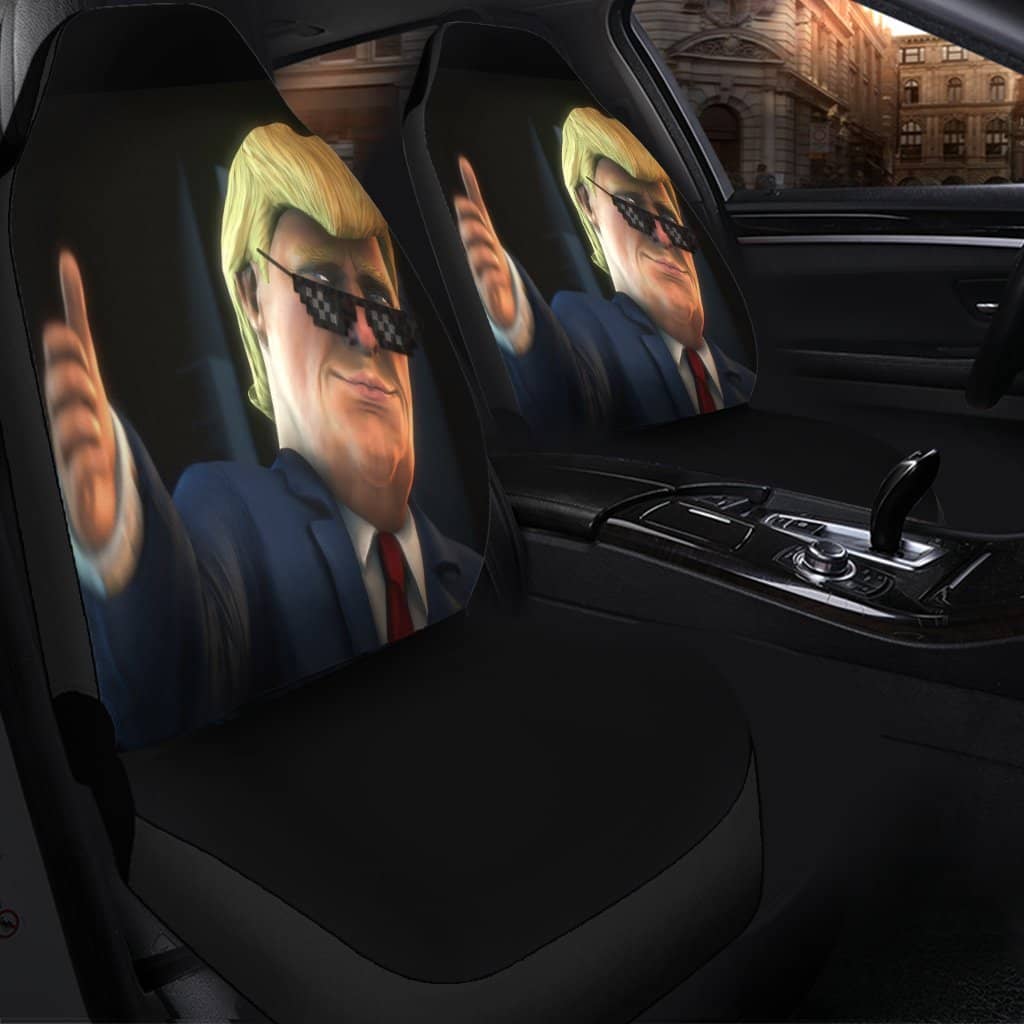 Trumps Up  Fun Cute Car Decor Accessories Car Seat Covers