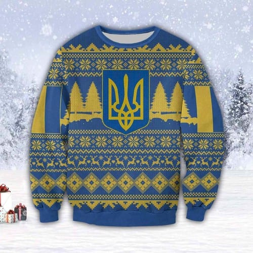 Ukraina 3D All Over Print Christmas Ugly Sweater