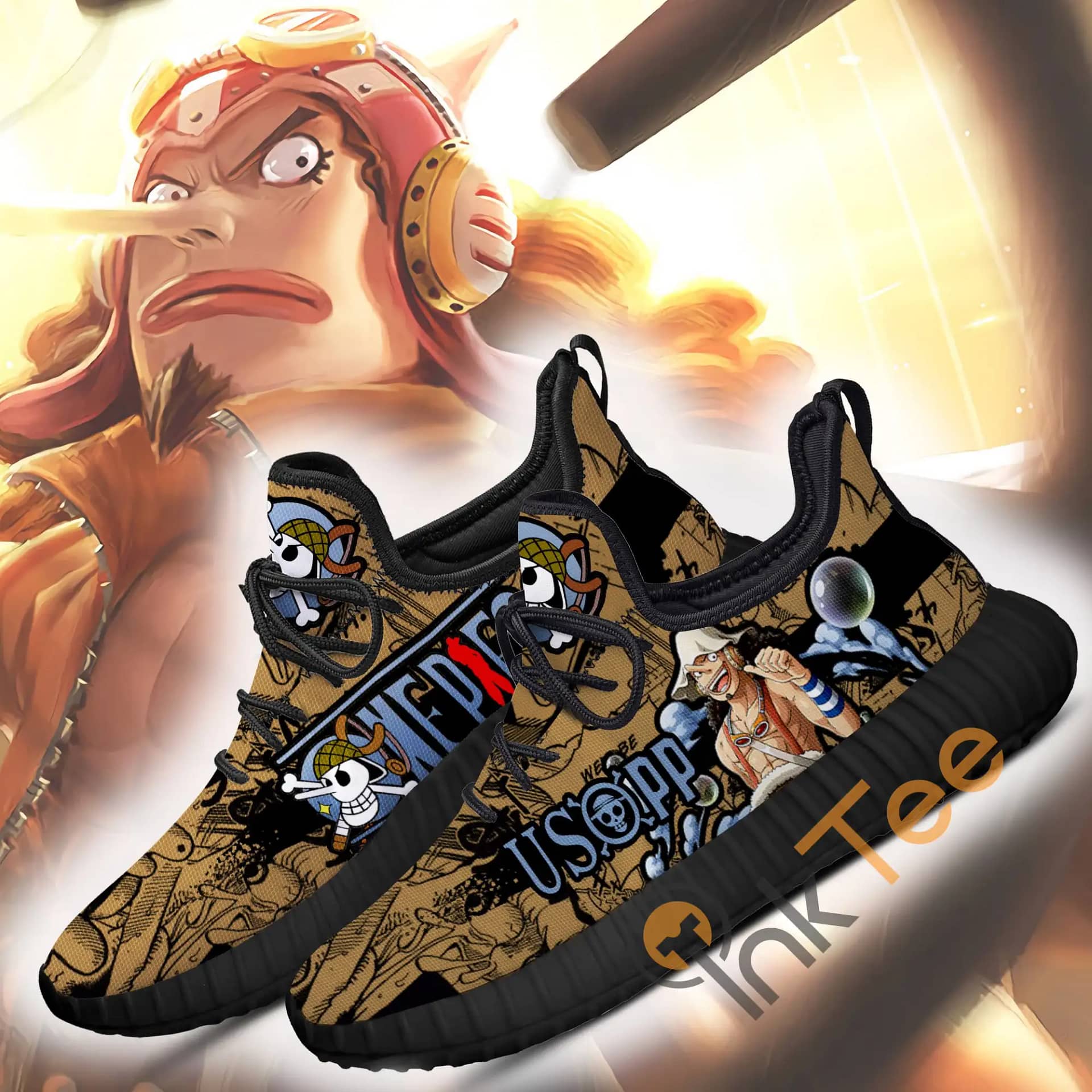 Inktee Store - Usopp One Piece Anime Amazon Reze Shoes Image