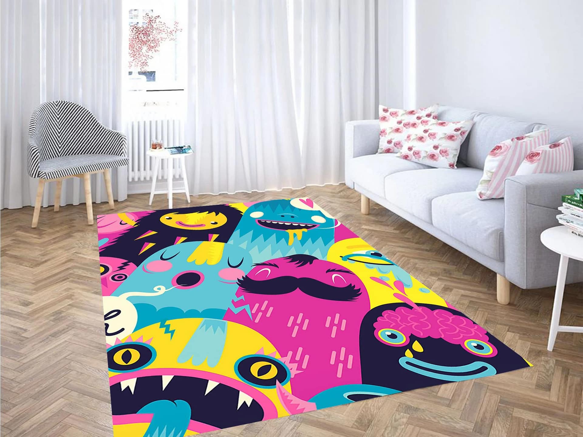 Vector Adventure Time Carpet Rug