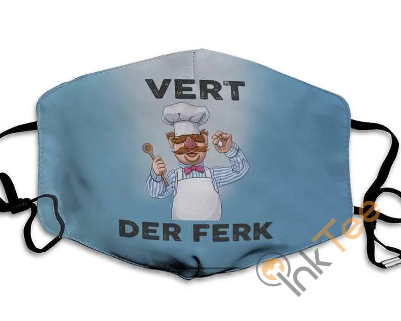 Vert Der Ferk Funny Chef Handmade Filter Cotton Face Mask