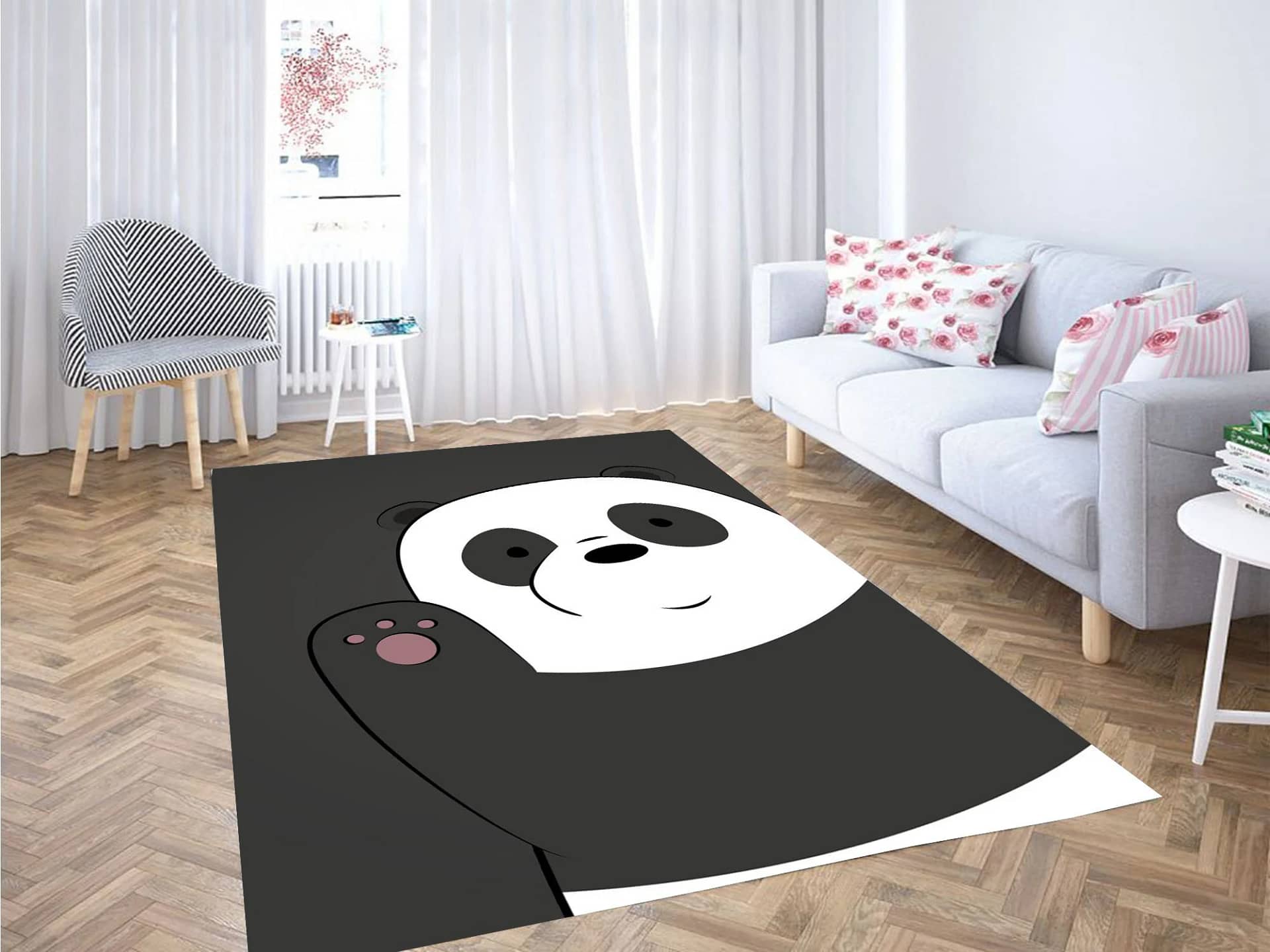 We Bare Bears Panda Carpet Rug