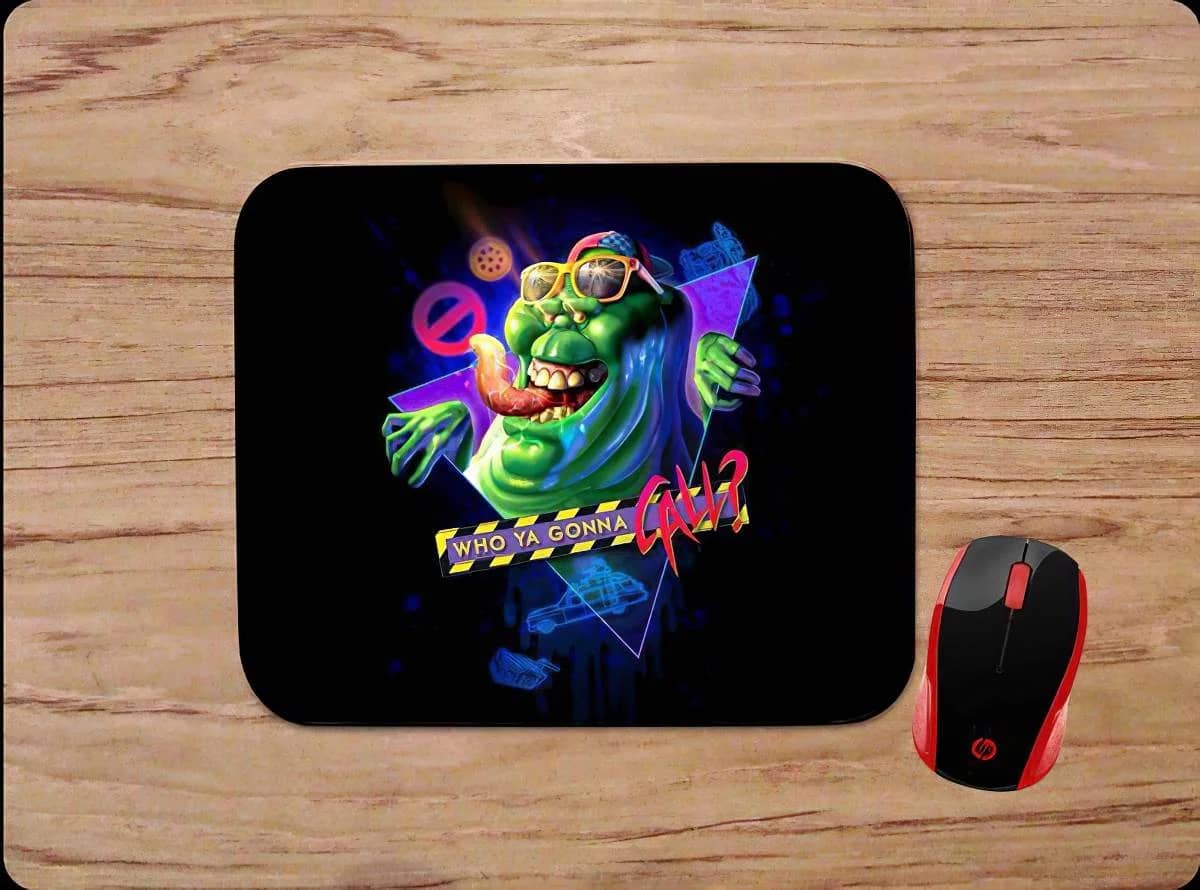 Who Ya Gonna Call Ghostbusters Slimer Ghost Mouse Pads