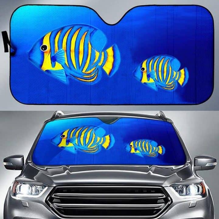 With Tropical Fish Print A Unique Gift For Fish Lovers No 341 Auto Sun Shade