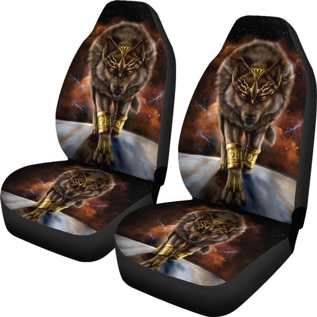 Wolf Egypt Style Car Seat Covers