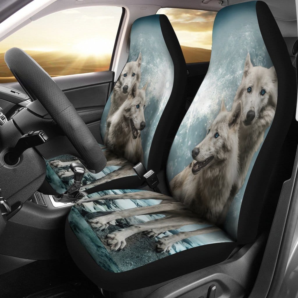 Wolves Hungry Cute Car Seat Covers