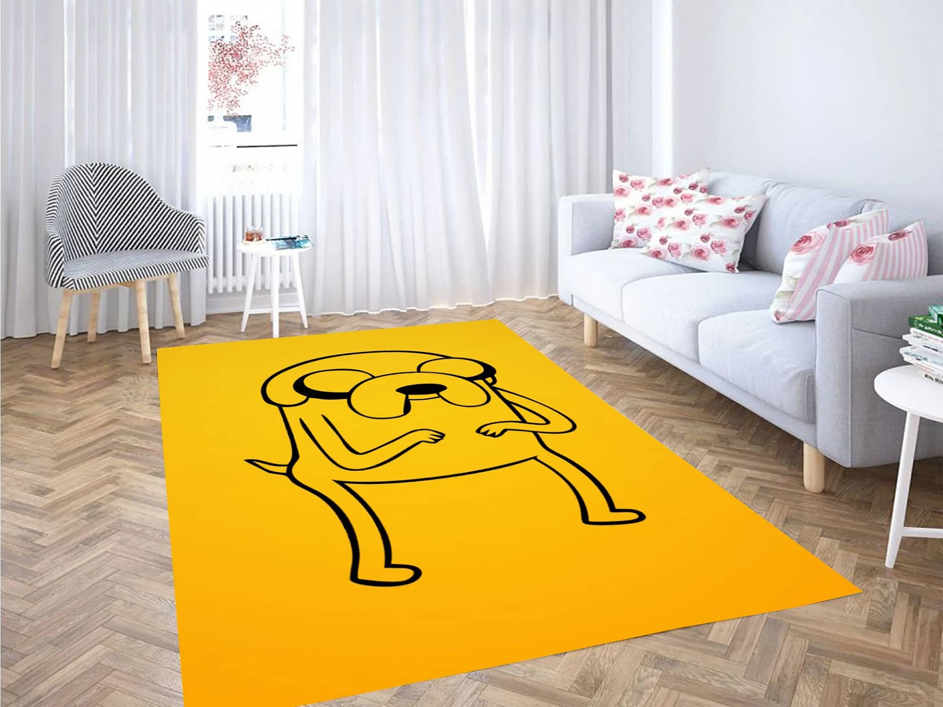 Yellow Jack Adventure Time Carpet Rug