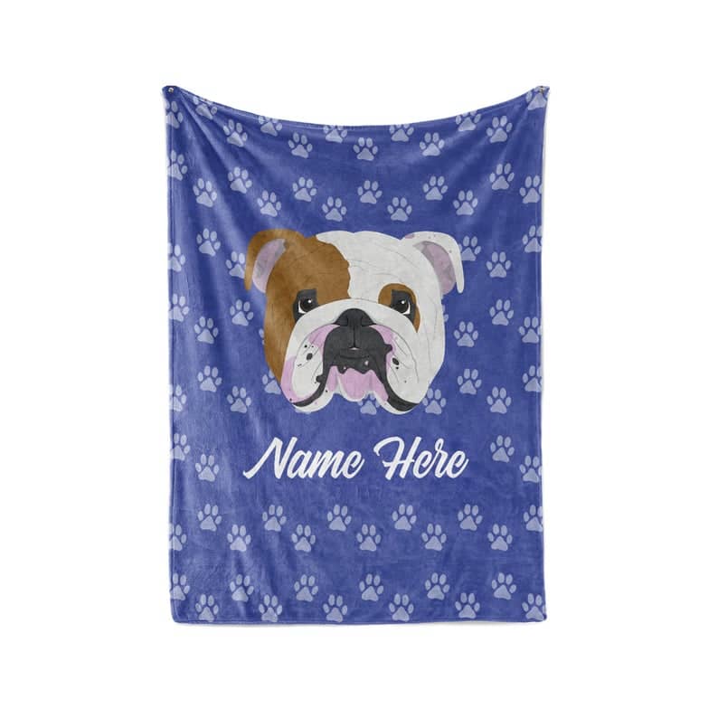 Yellow Labrador Retriever Personalized Custom Fleece And Sherpa Blankets With Your Family Or Dog'S Name - Great Gifts For Dog Lovers Fleece Blanket