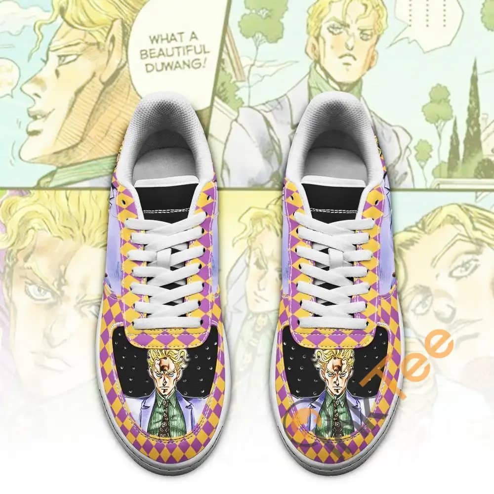 Yoshikage Kira Jojo Anime Fan Gift Idea Amazon Nike Air Force Shoes