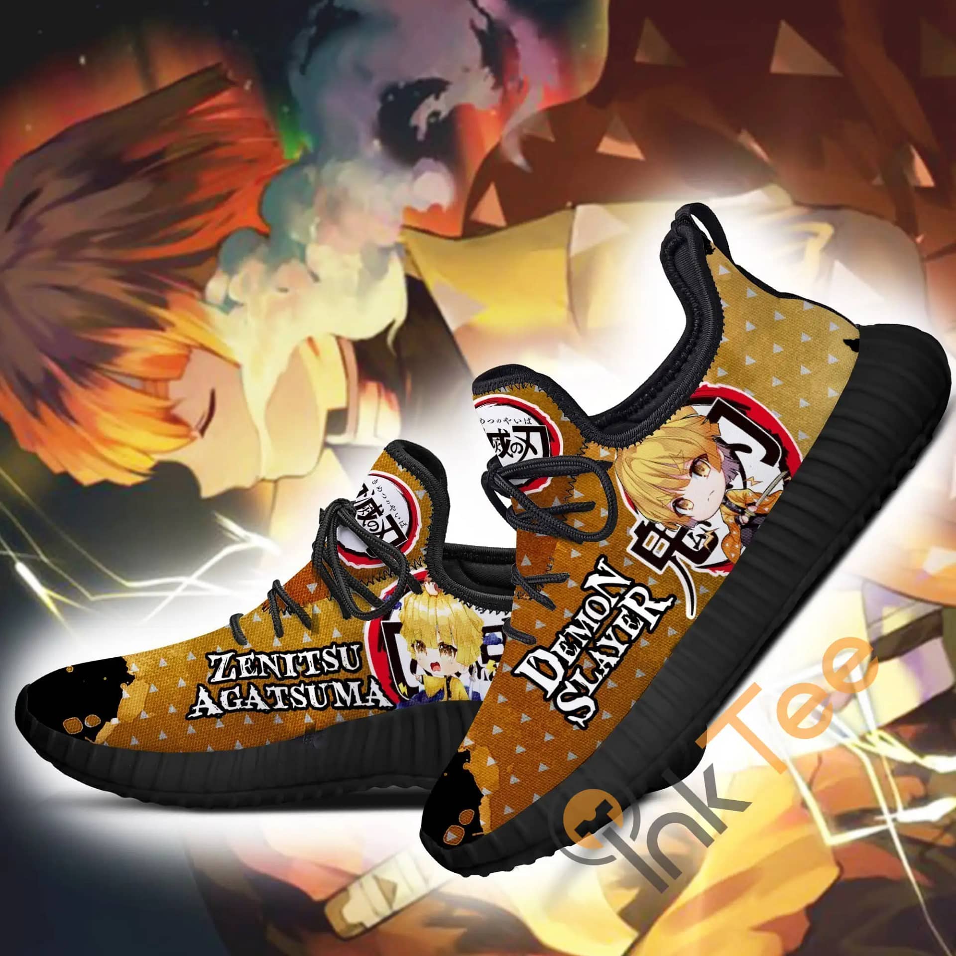 Inktee Store - Zenitsu Demon Slayer Anime Amazon Reze Shoes Image